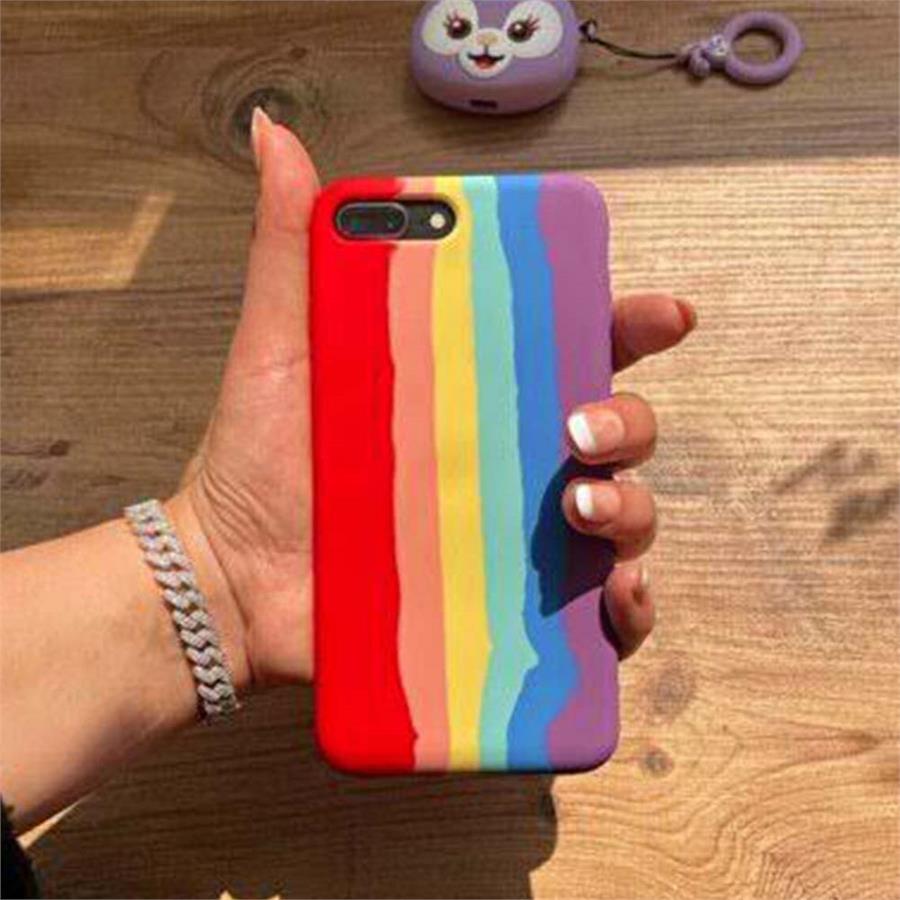 Lgbt - Rainbow Handmade Painting Effect Iphone Telefon Kılıfları