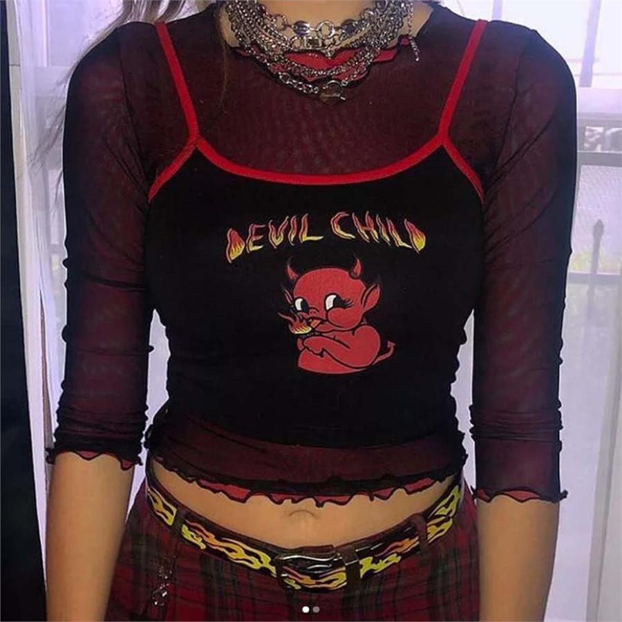 Devil Child Askılı Kadın T-Shirt