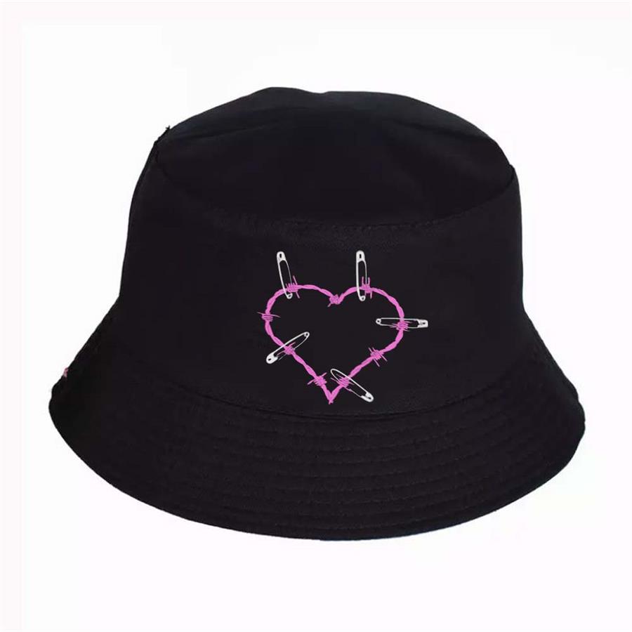 Çengelli İğneli Kalp Bucket Şapka