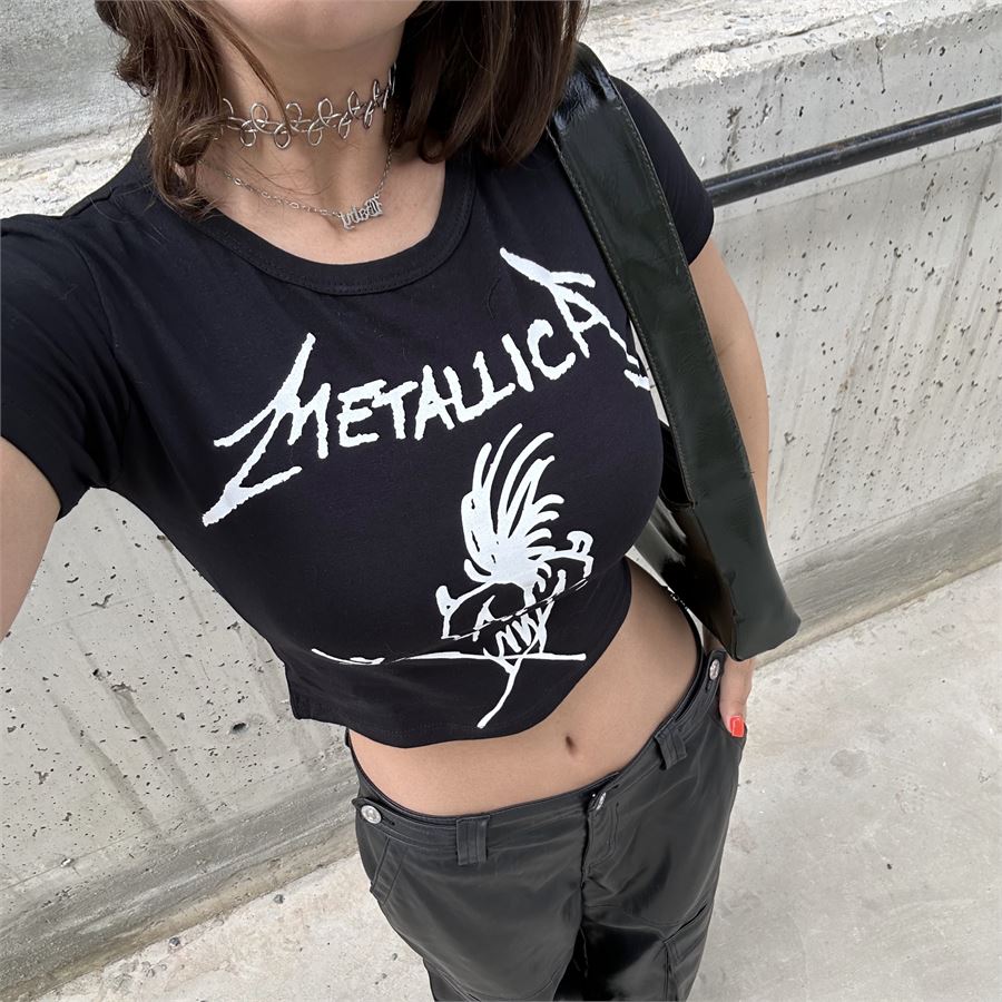  Metallica Cliff 'Em All Siyah Yarım T-Shirt