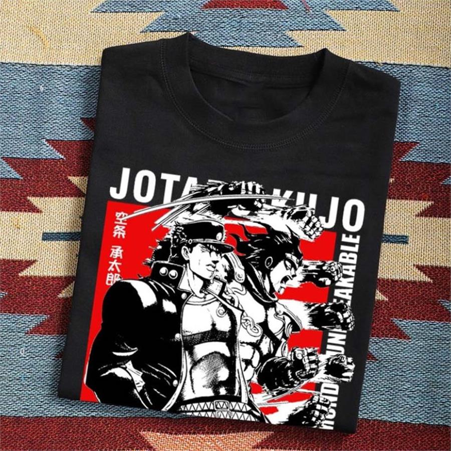 Anime Jojo'S Bizarre Adventure Fists Siyah (Unisex) T-Shirt