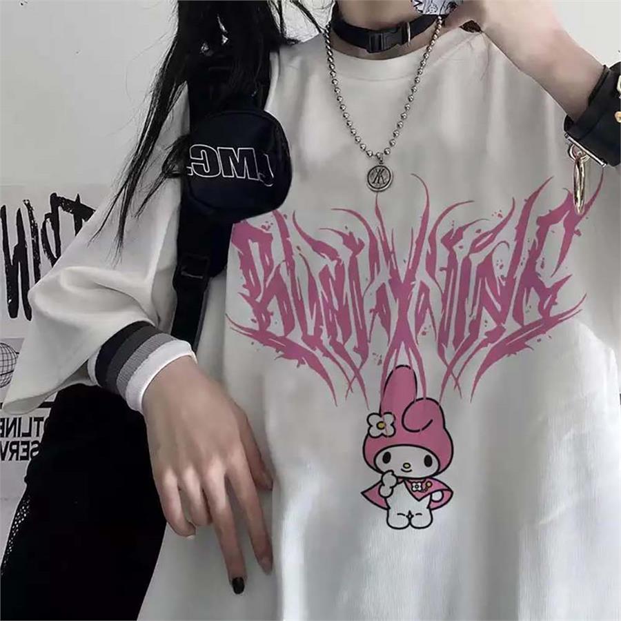 Anime My Melody - Sanrio Beyaz (Unisex) T-Shirt
