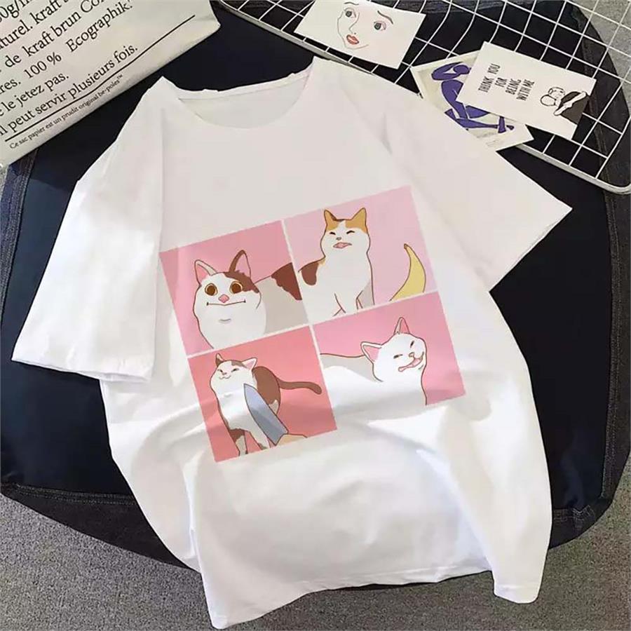 Classic Cat Moves Beyaz (Unisex) T-Shirt