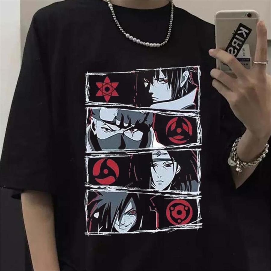 Anime Naruto : Characters And Symbols (Unisex) T-Shirt