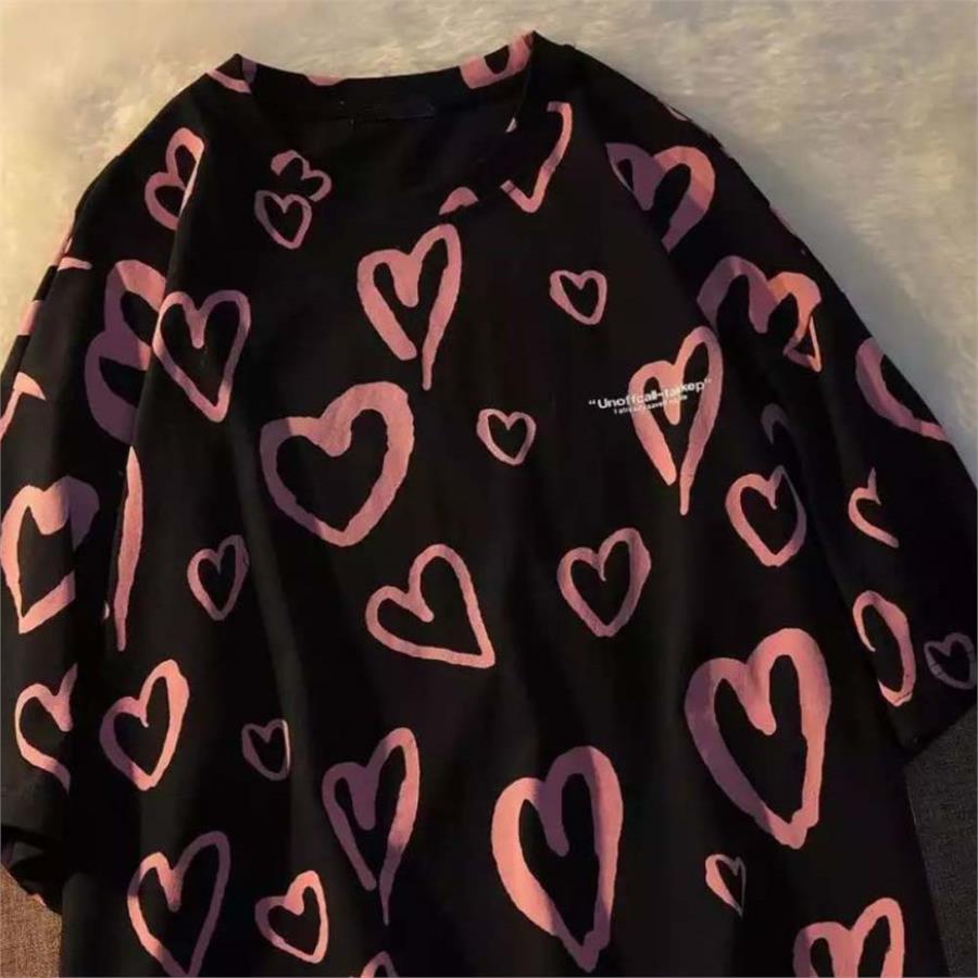 Harajuku Heart Allover Oversize (Unisex) T-Shirt