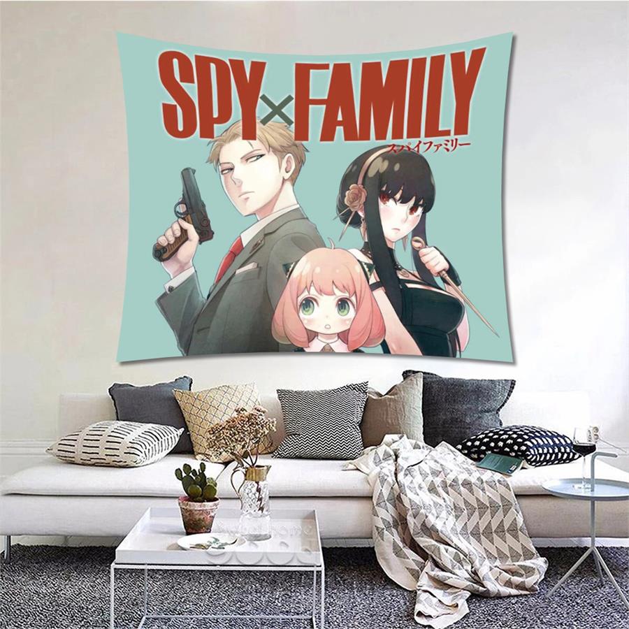 70 X 100 Cm Anime Spy X Family Characters Yatay Duvar Halısı 