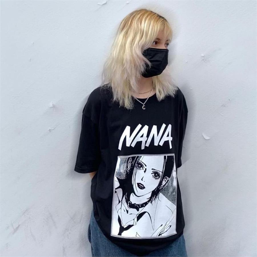 Anime Nana Osaki - Face Siyah (Unisex) T-Shirt