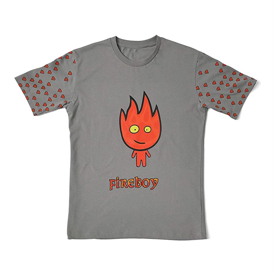 Fireboy & Watergirl : Fireboy Gri Çocuk T-Shirt