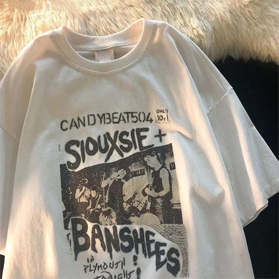 Beyaz Siouxsie And The Banshees (Unisex) T-Shirt