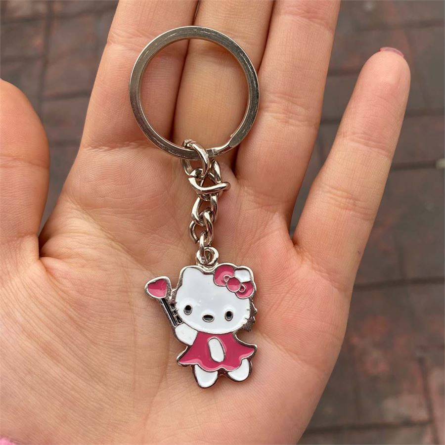 Hello Kitty With Flower Anahtarlık