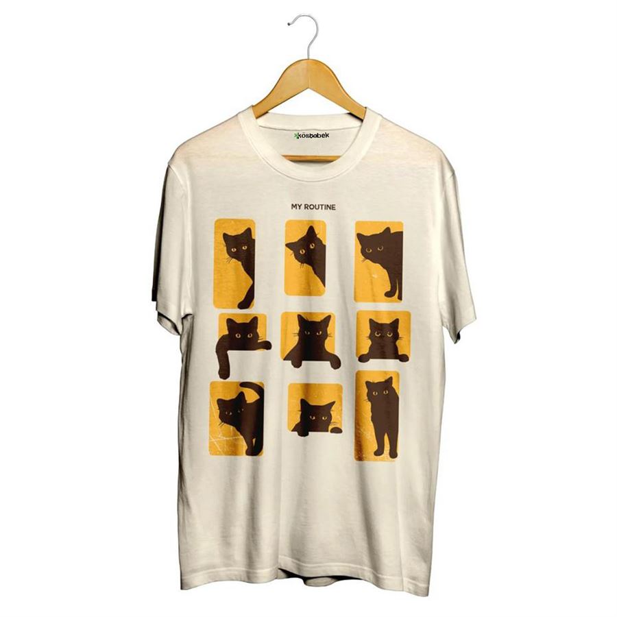 Bej Cat - My Routine (Unisex) T-Shirt