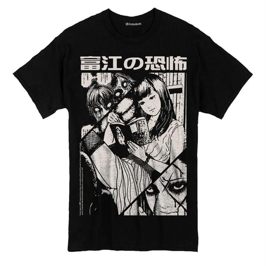 Siyah Anime Junji Ito Uzumaki - Tomie (Unisex) T-Shirt