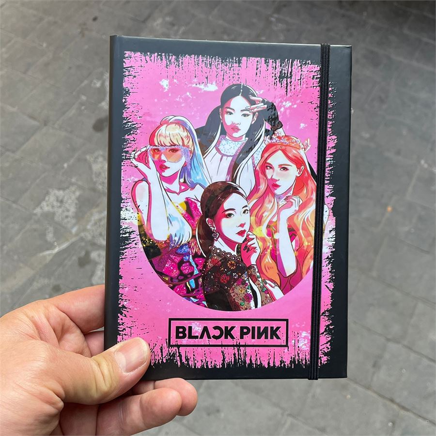 K-Pop Black Pink - Retro Cartoon Defter