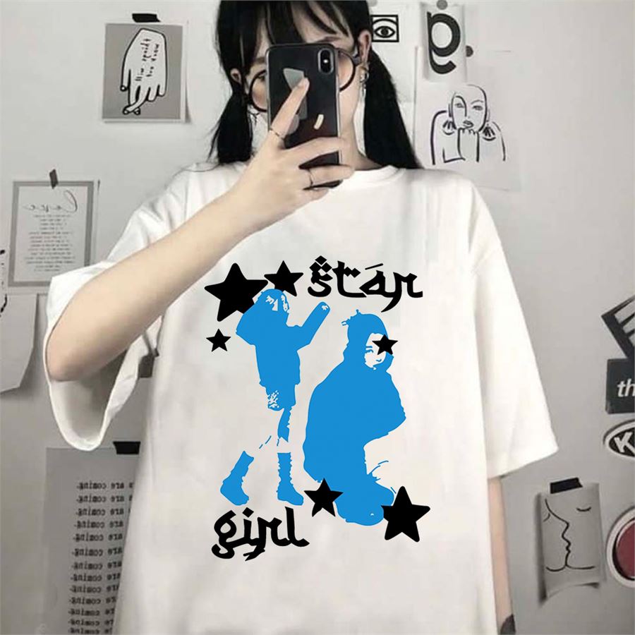 Beyaz Star Girl (Unisex) T-Shirt