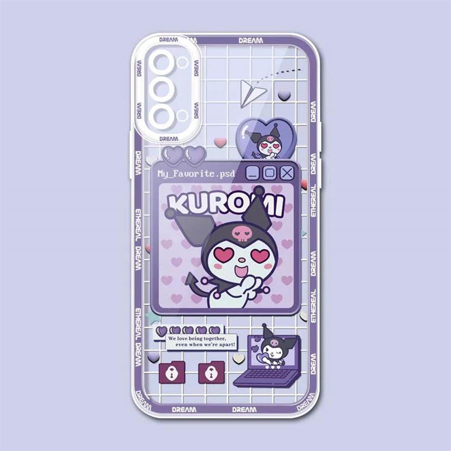 Anime Harajuku Kuromi - Retro Pixel İphone Telefon Kılıfları