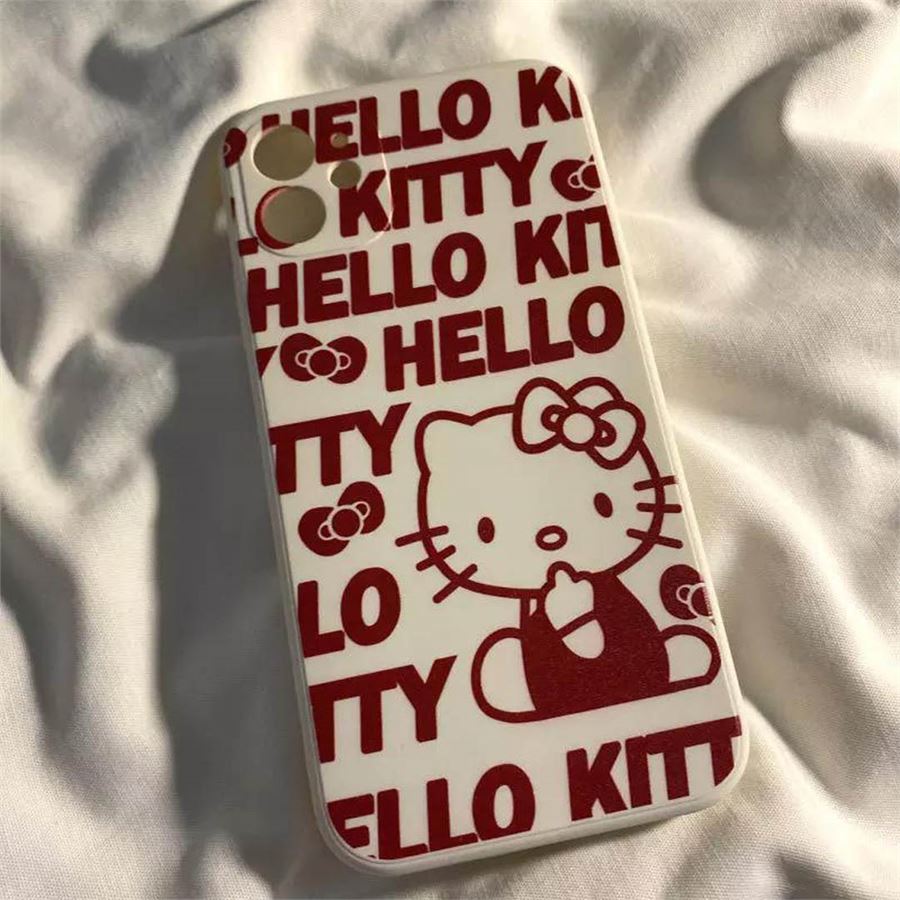 Hello Kitty - Bold Font Collage İphone Telefon Kılıfları