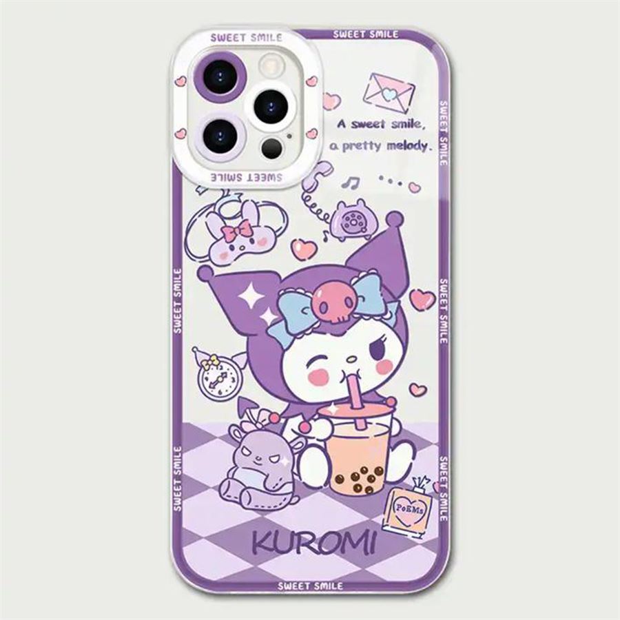 Anime Harajuku Kuromi - A Sweet Smile İphone Telefon Kılıfları