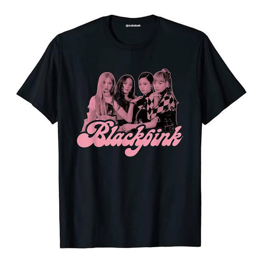 Siyah K-Pop Black Pink - Retro Print (Unisex) T-Shirt