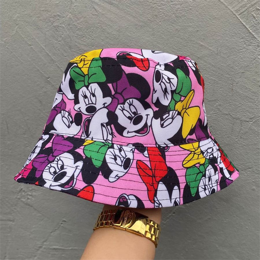 Minnie Mouse Colorful Kolaj Çocuk Bucket Şapka
