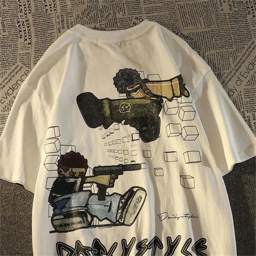 Beyaz Danlystyle Ghetto (Unisex) T-Shirt