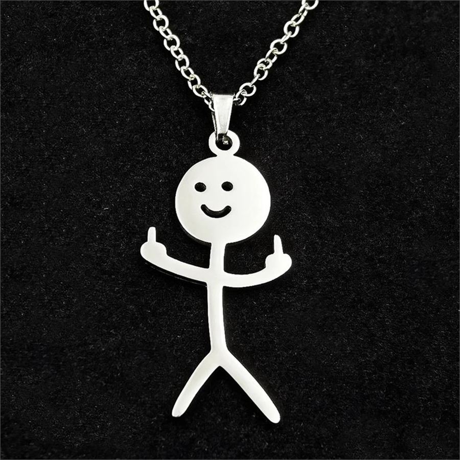 5 PCS FIGURE Pendant Stainless Steel Earring Charms Middle Finger Earrings  Man $15.47 - PicClick AU