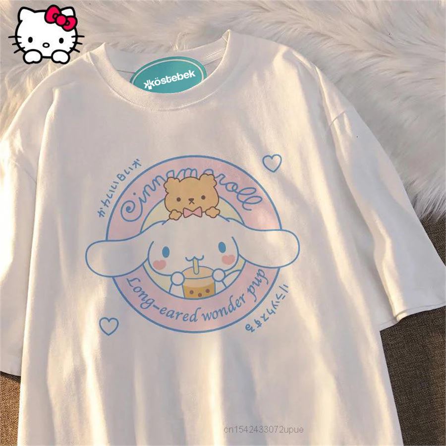 Beyaz Anime Cinnamoroll - Wonder Pup (Unisex) T-Shirt