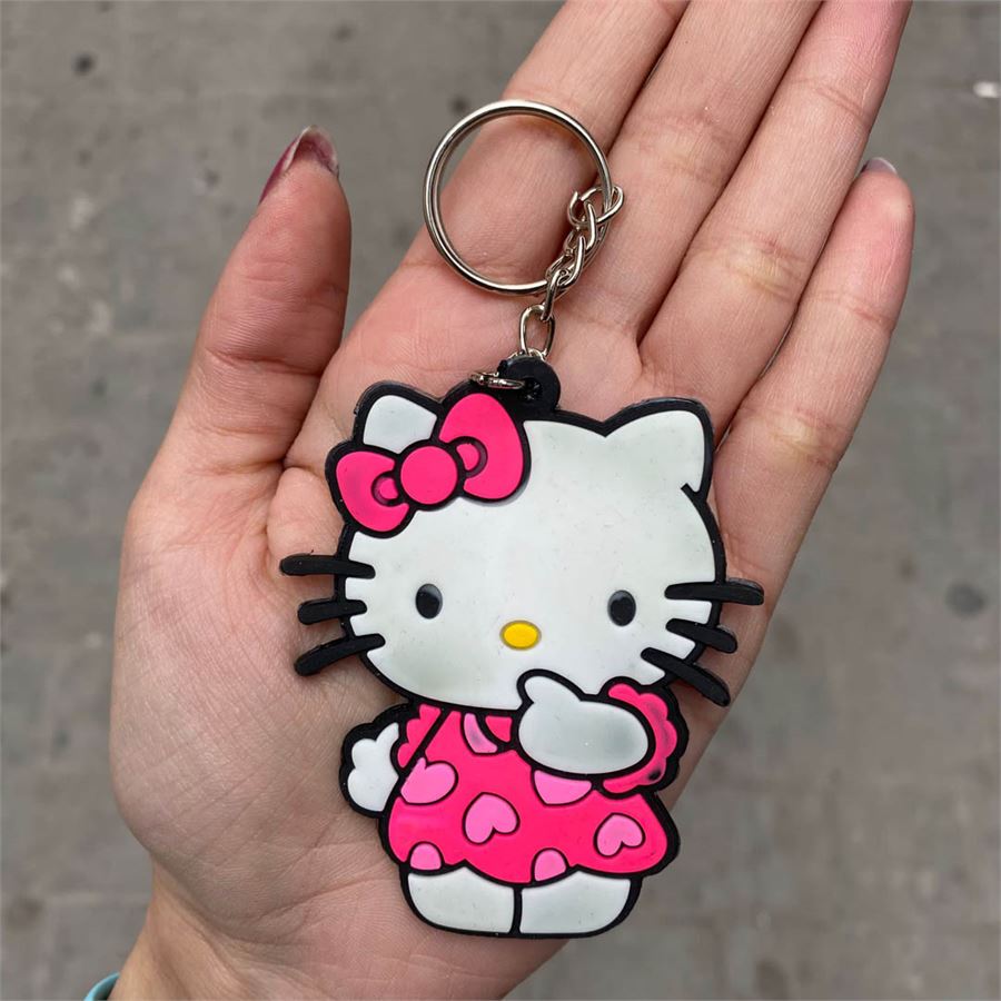 Hello Kitty Pembe Elbiseli Anahtarlık