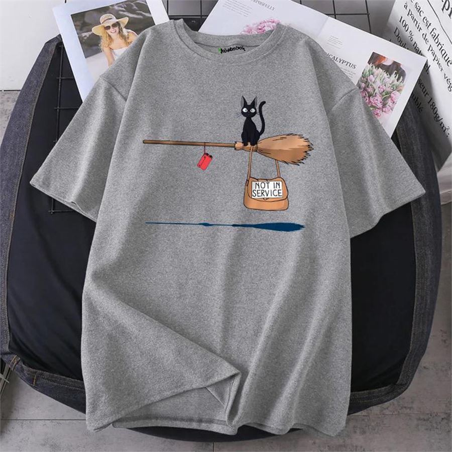 Gri Melanj Kiki Postman Cat - Not In Service (Unisex) T-Shirt