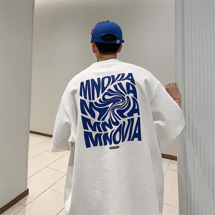 Beyaz Typographical Mnovia (Unisex) T-Shirt