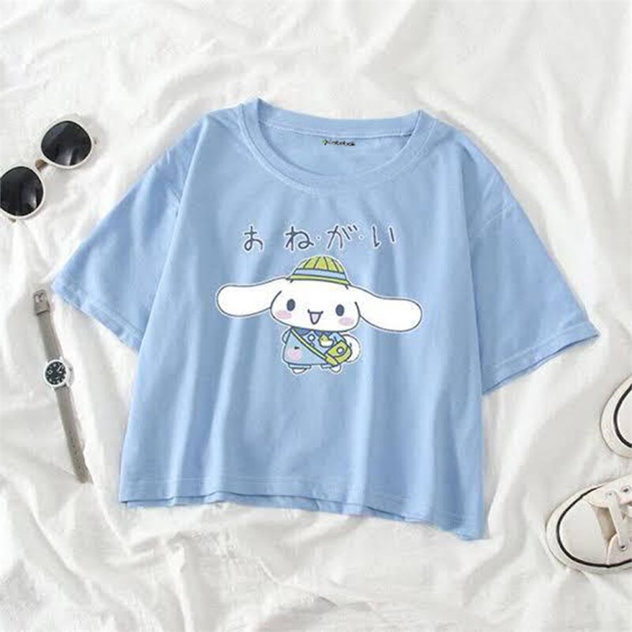 Mavi Anime Sanrio : Cinnamoroll Yarım T-Shirt