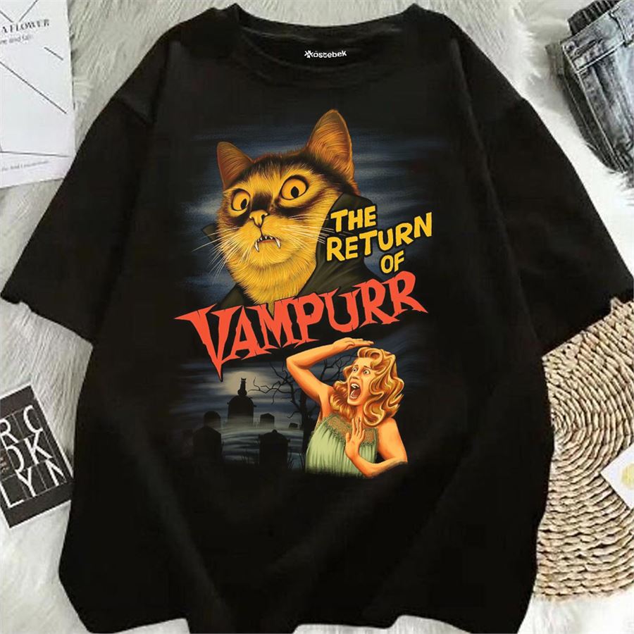 Siyah The Return Of Vampurr Cat (Unisex) T-Shirt