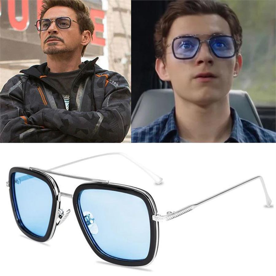 Mavi Marvel : Tony Stark - Peter Parker Güneş Gözlüğü
