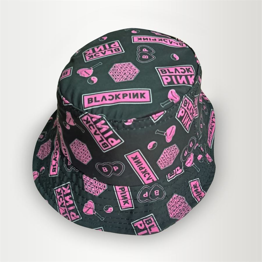 Siyah Black Pink Yeni Kolaj Bucket Şapka
