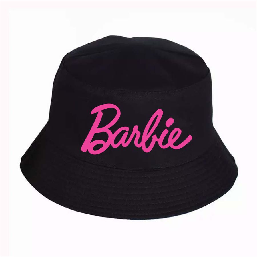 Siyah Barbie Logo Bucket Şapka