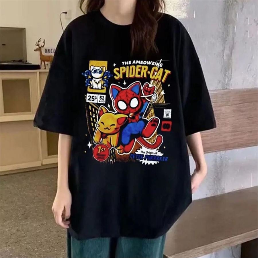 Siyah The Ameowzing Spider-Cat (Unisex) T-Shirt