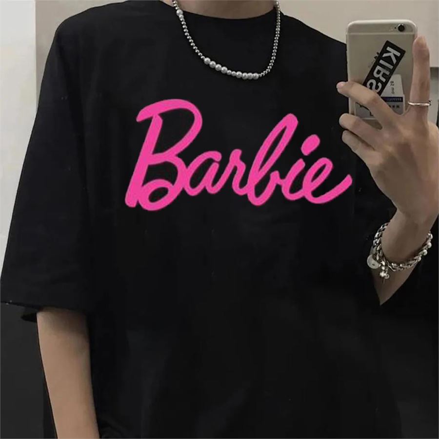Siyah Barbie Logo (Unisex) T-Shirt