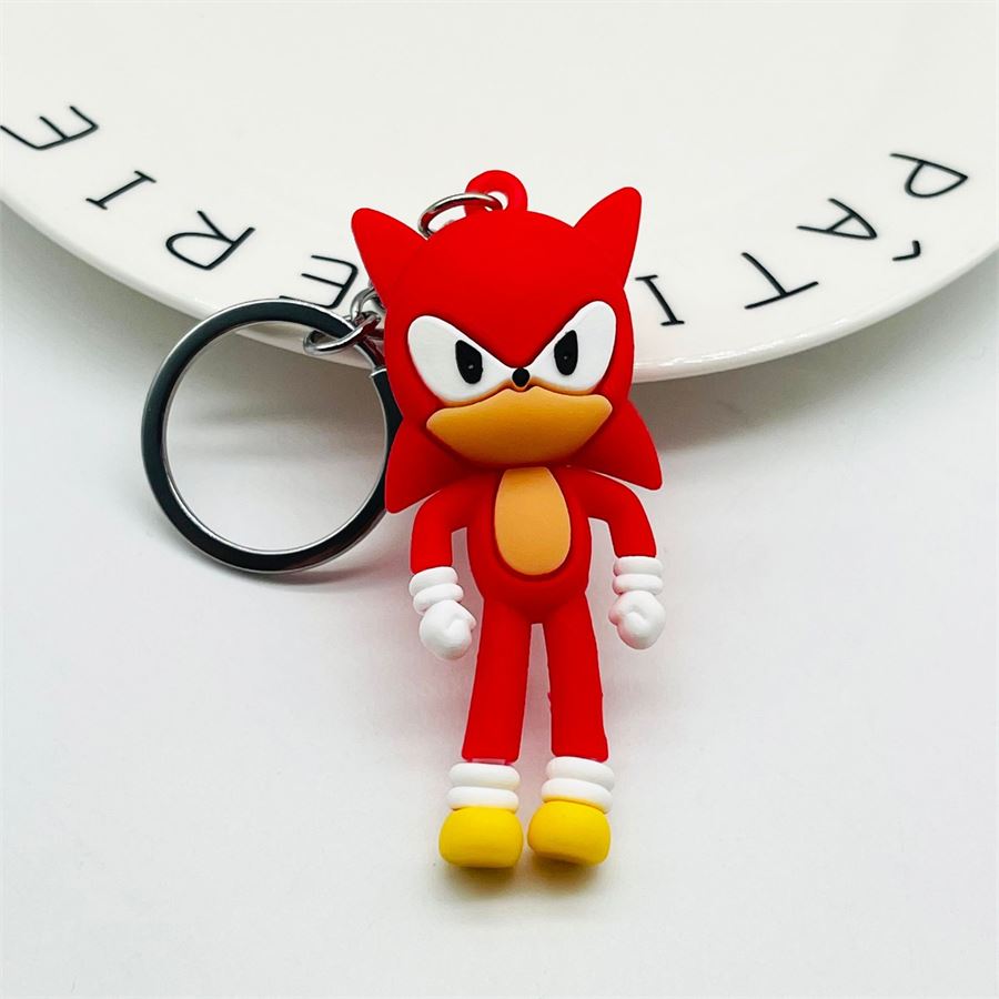 Kırmızı Kirpi Sonic Silikon Anahtarlık