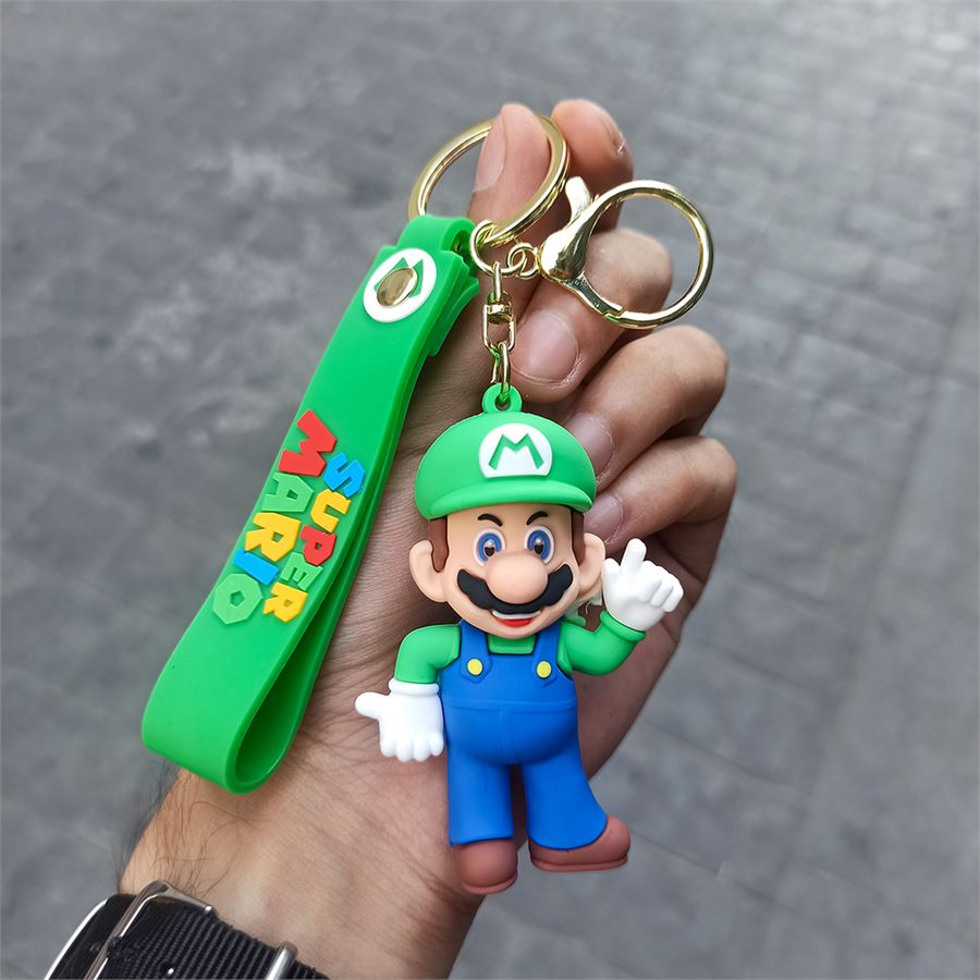 Yeşil Super Mario Silikon Anahtarlık