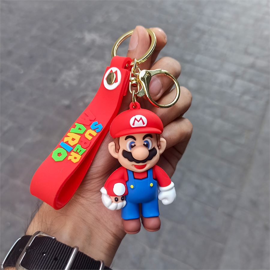 Kırmızı Super Mario - Mushroom Silikon Anahtarlık