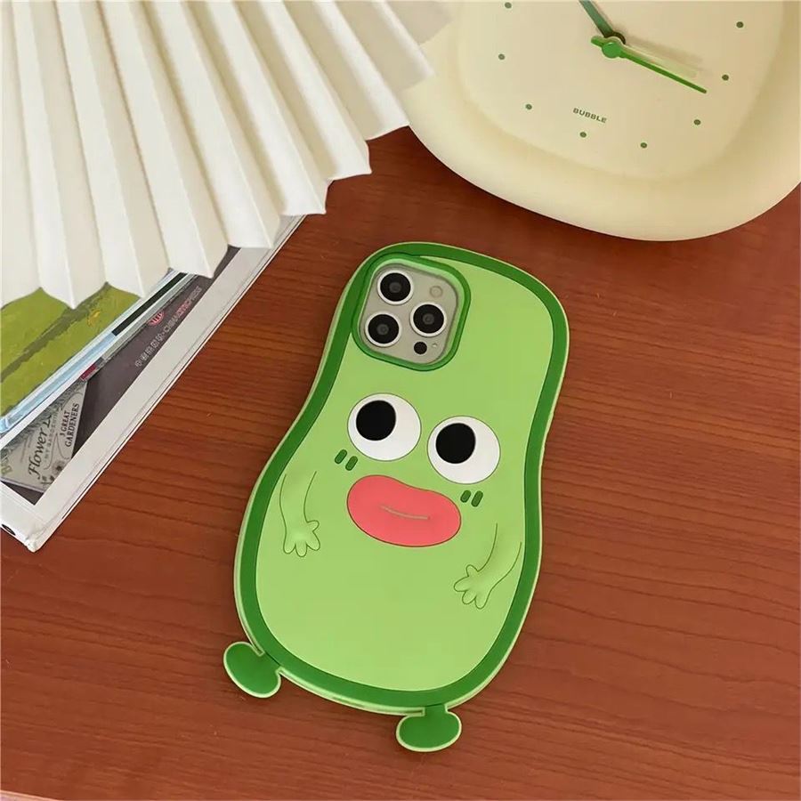 Yeşil Sevimli Avokado İphone Telefon Kılıfları