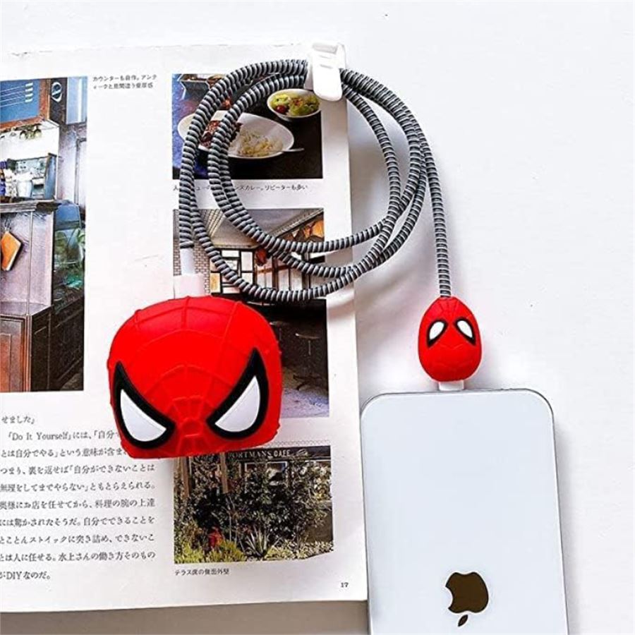 Spider-Man Şarj Adaptörü Ve Kablo Koruyucu
