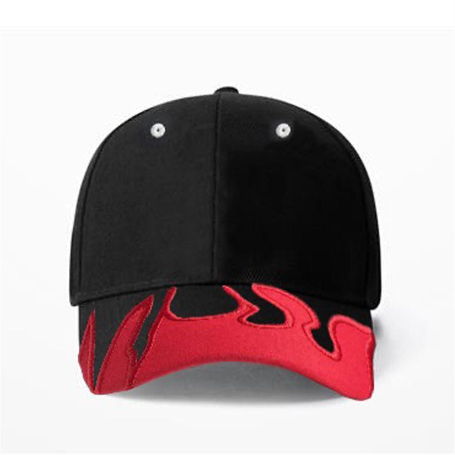 Siyah Red Flames Şapka