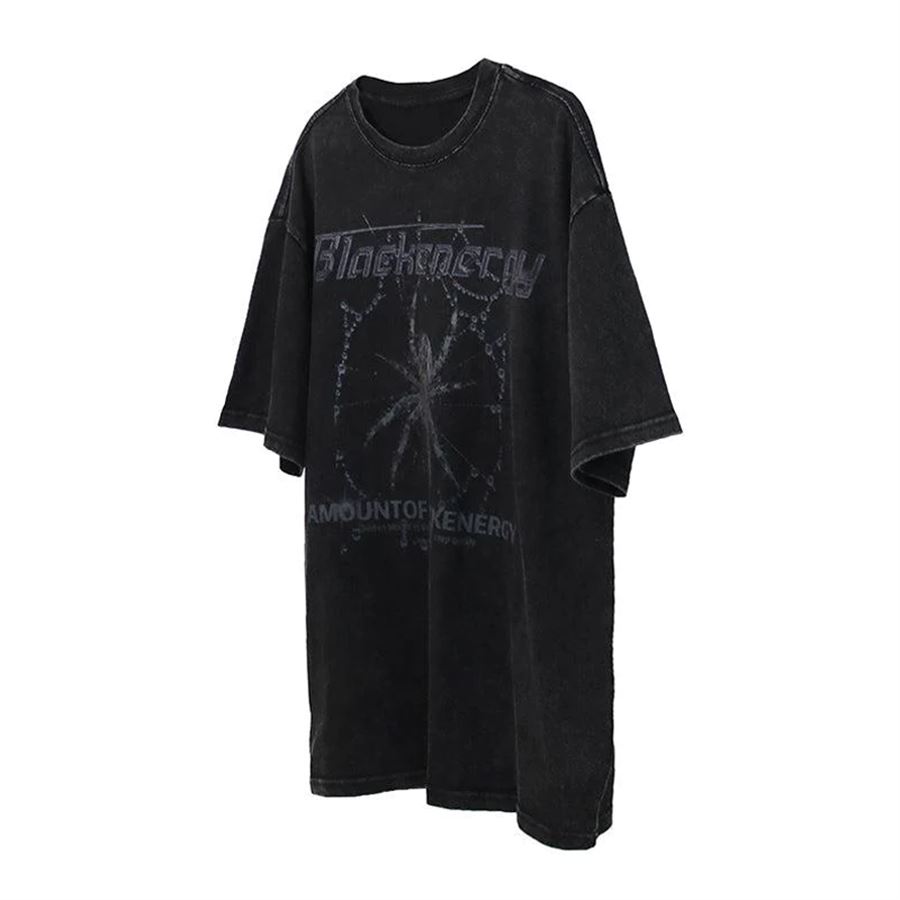 Spider Blackenergy Yıkamalı Kumaş (Unisex) Kısa Kollu T-Shirt