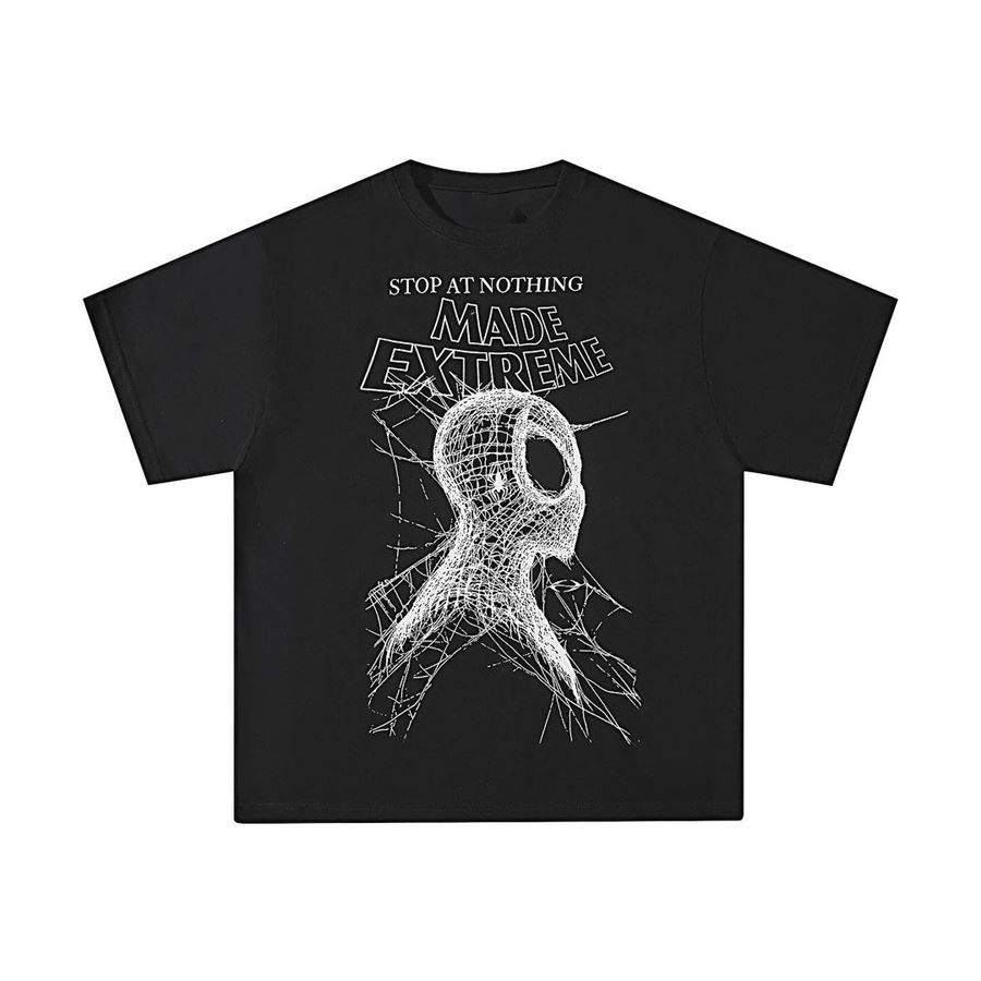 Siyah Spider Stop At Nothing Made Extreme Unisex T-Shirt