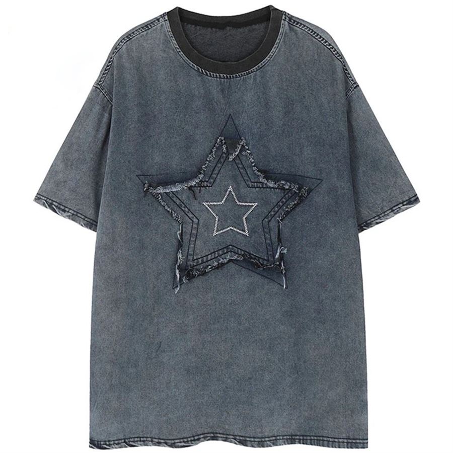  Mavi Vintage Big Star Unisex Kot T-Shirt
